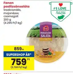 Spar Fanan padlizsánsaláta ajánlat