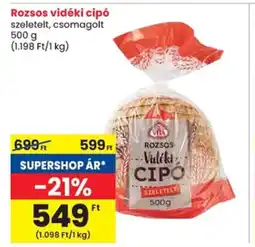 Spar Rozsos vidéki cipó ajánlat