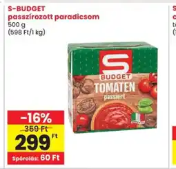 Spar S-budget passzírozott paradicsom ajánlat