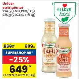 Spar Univer salátaöntet ajánlat