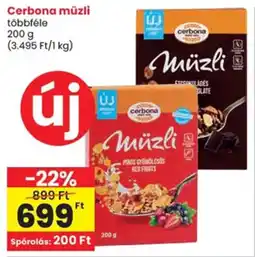 Spar Cerbona müzli ajánlat