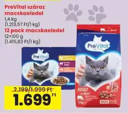 Spar PreVital száraz macskaeledel stb. ajánlat