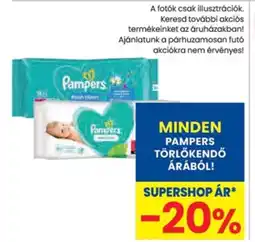 Spar Minden Pampers törlőkendő árából! ajánlat