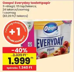 Spar Ooops! Everyday toalettpapír ajánlat