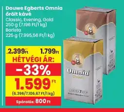 Spar Douwe Egberts Omnia őrölt kávé ajánlat