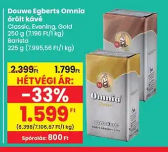 Spar Douwe Egberts Omnia őrölt kávé ajánlat