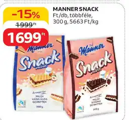 Auchan Manner snack ajánlat