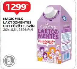 Auchan Magic milk laktózmentes uht főzőtejszín ajánlat