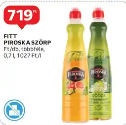 Auchan Fitt piroska szörp ajánlat
