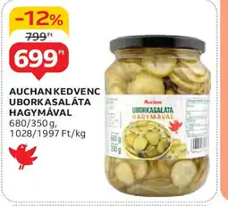 Auchan Auchan kedvenc uborkasaláta hagymával ajánlat