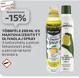 Auchan Többféle 200 ml-es mantova ízesített olívaolaj spray ajánlat