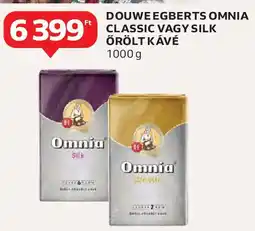 Auchan Douwe egberts omnia classic vagy silk örölt kávé ajánlat
