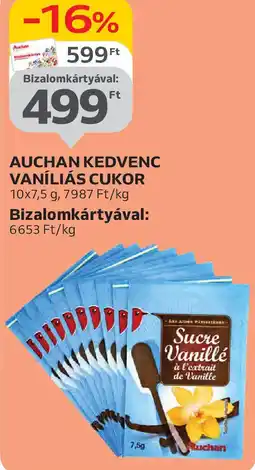 Auchan Auchan kedvenc vaníliás cukor ajánlat