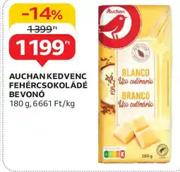 Auchan Auchan kedvenc fehércsokoládé bevonó ajánlat