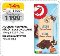 Auchan Auchan kedvenc főző tejcsokoládé ajánlat