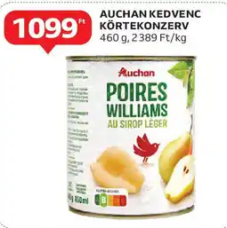 Auchan Auchan kedvenc körtekonzerv ajánlat