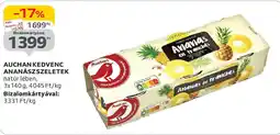 Auchan Auchan kedvenc ananászszeletek ajánlat