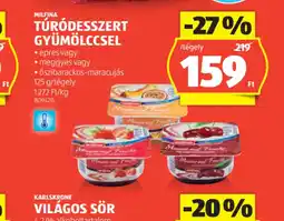 ALDI Milfina Túrdesszert Gyümölccsel ajánlat