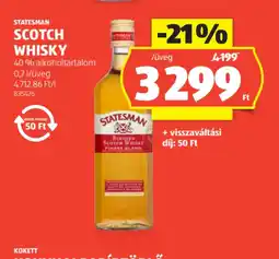 ALDI Statesman Scotch Whisky ajánlat