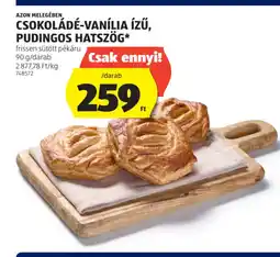 ALDI Csokoládé-vanília ízű, pudingos hatszög ajánlat