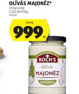 ALDI Koch's Olívás Majonéz ajánlat