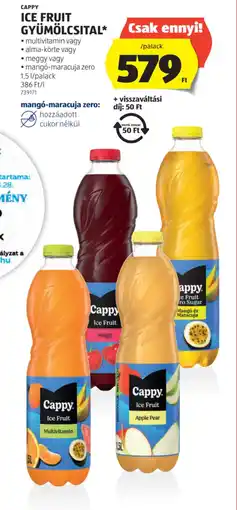 ALDI Cappy Ice Fruit Gyümölcsital ajánlat