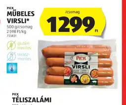 ALDI Pick Műbeles Virsli ajánlat