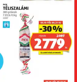 ALDI Pick Téliszalámi ajánlat