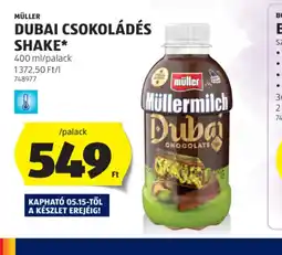 ALDI Müller Dubai Csokoládés Shake ajánlat