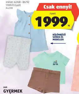 ALDI Baba kétrészes szett ajánlat