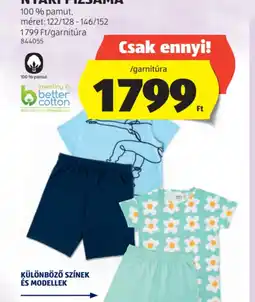 ALDI L méret: 30-36 2999 Ft/párD Gyermek Nyári Pizsama ajánlat