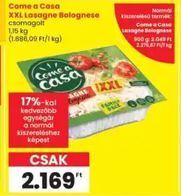 Spar Come a casa XXL Lasagne Bolognese ajánlat