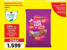Spar Detki Tere Fere XXL kakaós és kókuszos keksz ajánlat