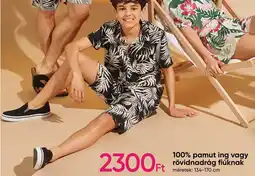 Pepco 100% pamut ing vagy rövidnadrág fiúknak ajánlat