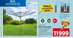 Lidl LIVARNO home Kerti ruhaszárító ajánlat