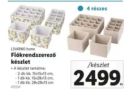 Lidl LIVARNO home Fiókrendszerező készlet ajánlat