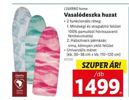 Lidl LIVARNO home Vasalódeszka huzat ajánlat