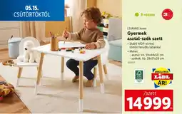 Lidl LIVARNO home Gyermek asztal-szék szett ajánlat