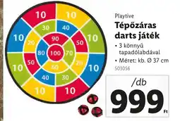 Lidl Playtive Tépőzáras darts játék ajánlat
