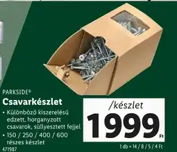 Lidl PARKSIDE® Csavarkészlet ajánlat