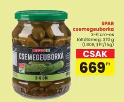 Spar SPAR csemegeuborka ajánlat