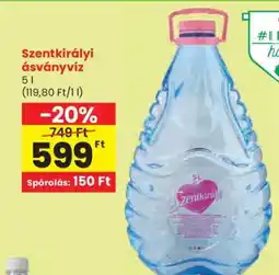 Spar SZENTKIRÁLYI Ásványvíz ajánlat
