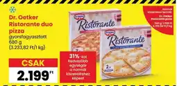 Spar Dr. Oetker Ristorante duo pizza ajánlat