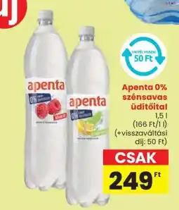 Spar Apenta 0% szénsavas üdítőital ajánlat