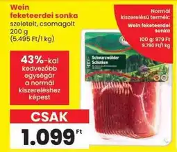 Spar Wein feketeeerdei sonka ajánlat