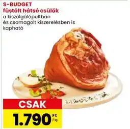Spar Market S-BUDGET füstölt hátsó csülök ajánlat