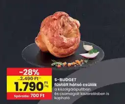 Spar S-BUDGET füstölt hátsó csülök ajánlat