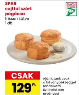 Spar Market SPAR sajttal szórt pogácsa ajánlat