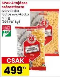 Spar Market SPAR 4 tojásos száraztészta ajánlat