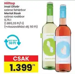 Spar Hilltop Irsai Olivér / Merlot Rosé ajánlat